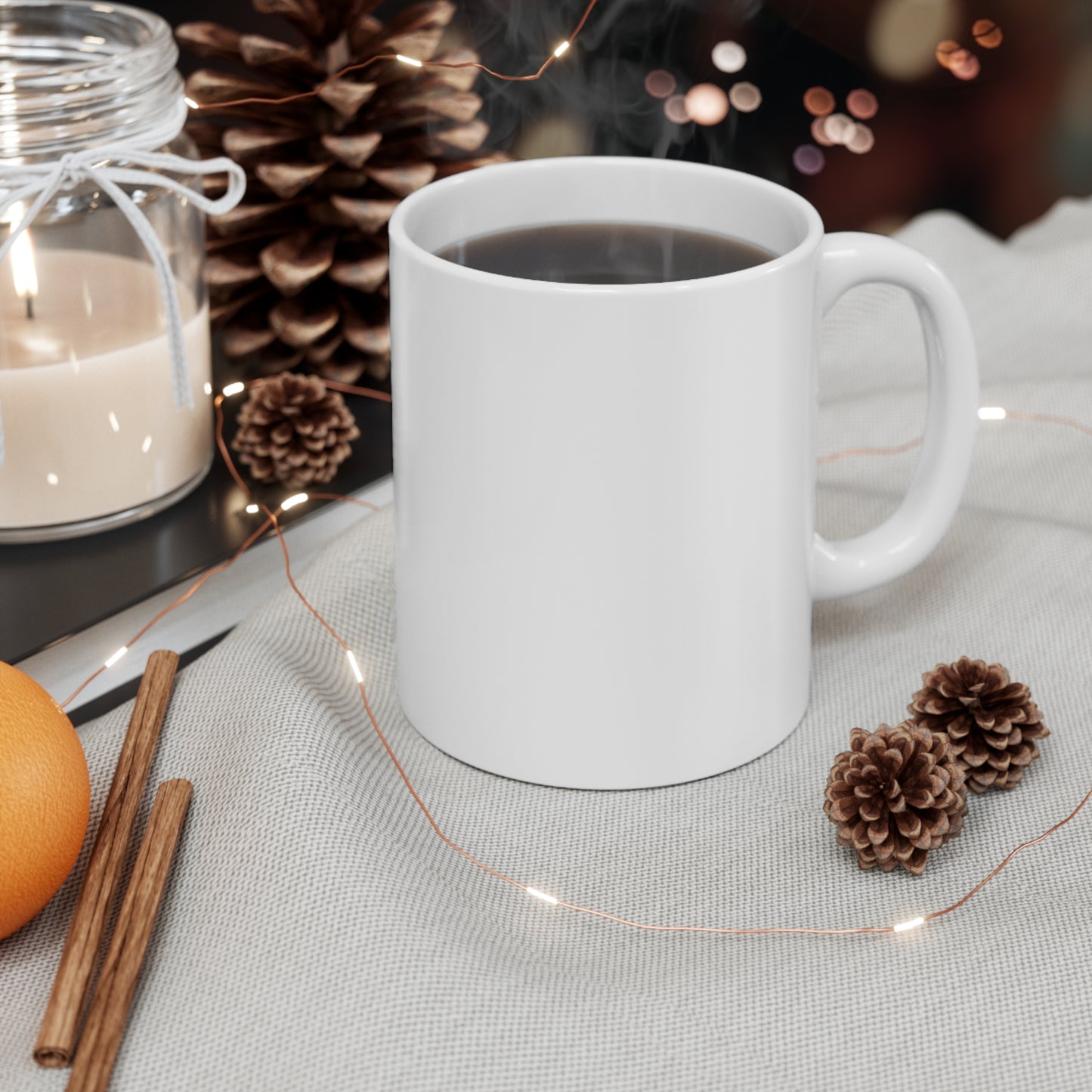 Green "dfree" 11oz Ceramic Coffee Cup